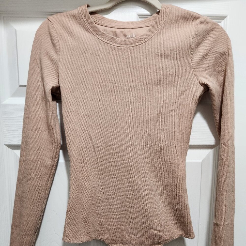 Nuuds Ribbed Crew Neck Bodysuit